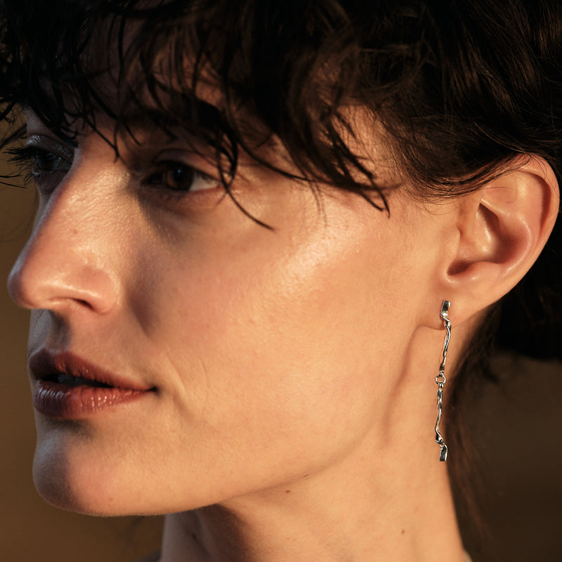 Boucles d'oreilles NORA - argent