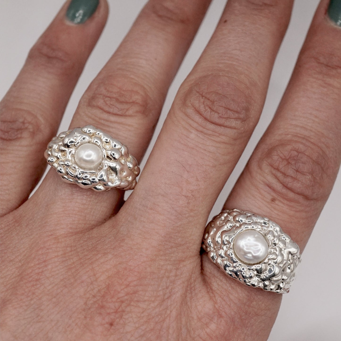 Bague LOUISE - Perle keshi et argent sterling