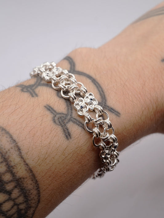 ARMURE sterling silver and dark blue sapphires bracelet
