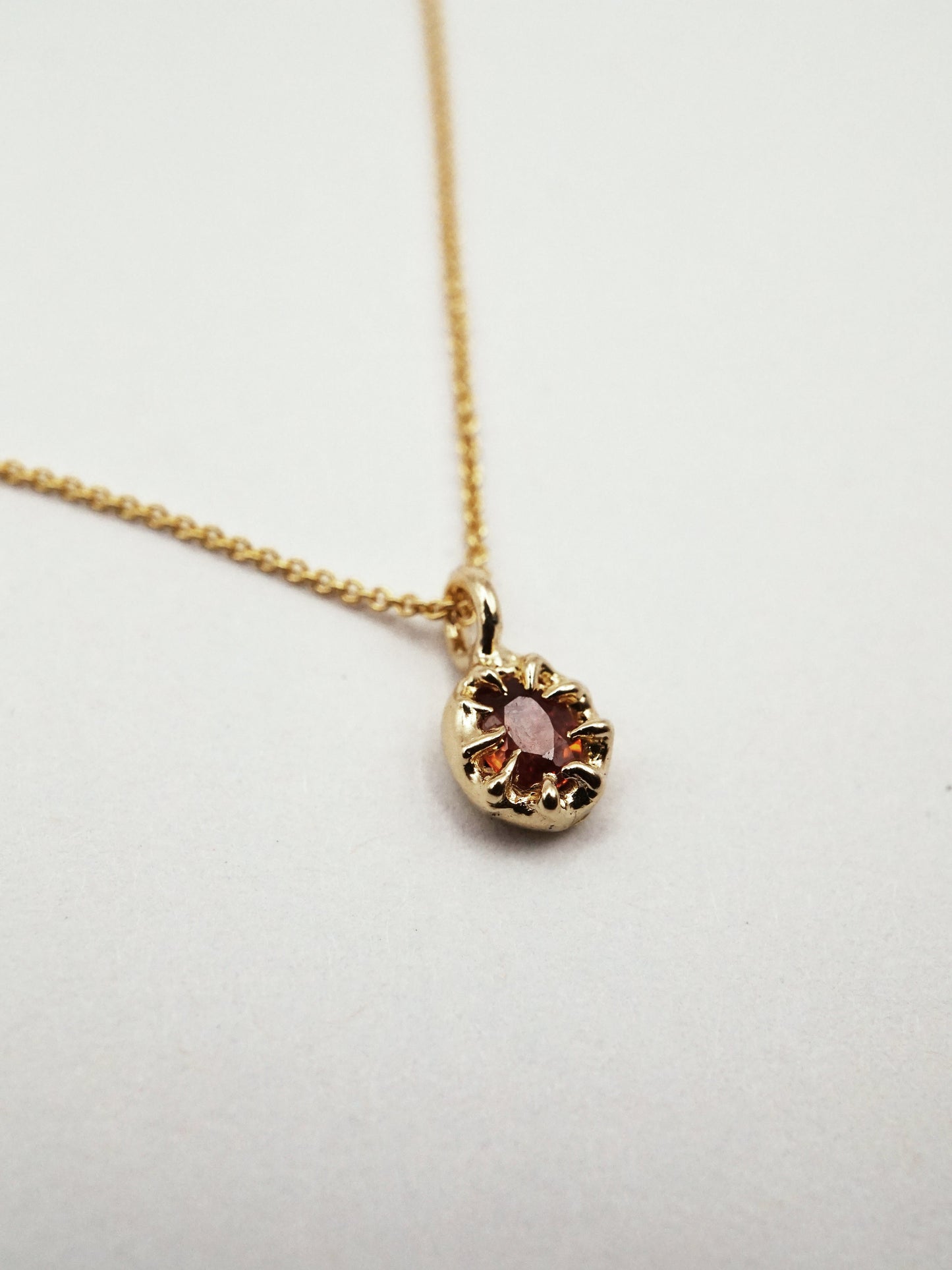 10kt gold OOAK sapphire pendants