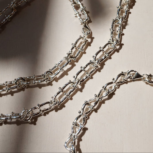 Collier en mailles WALLIS - argent
