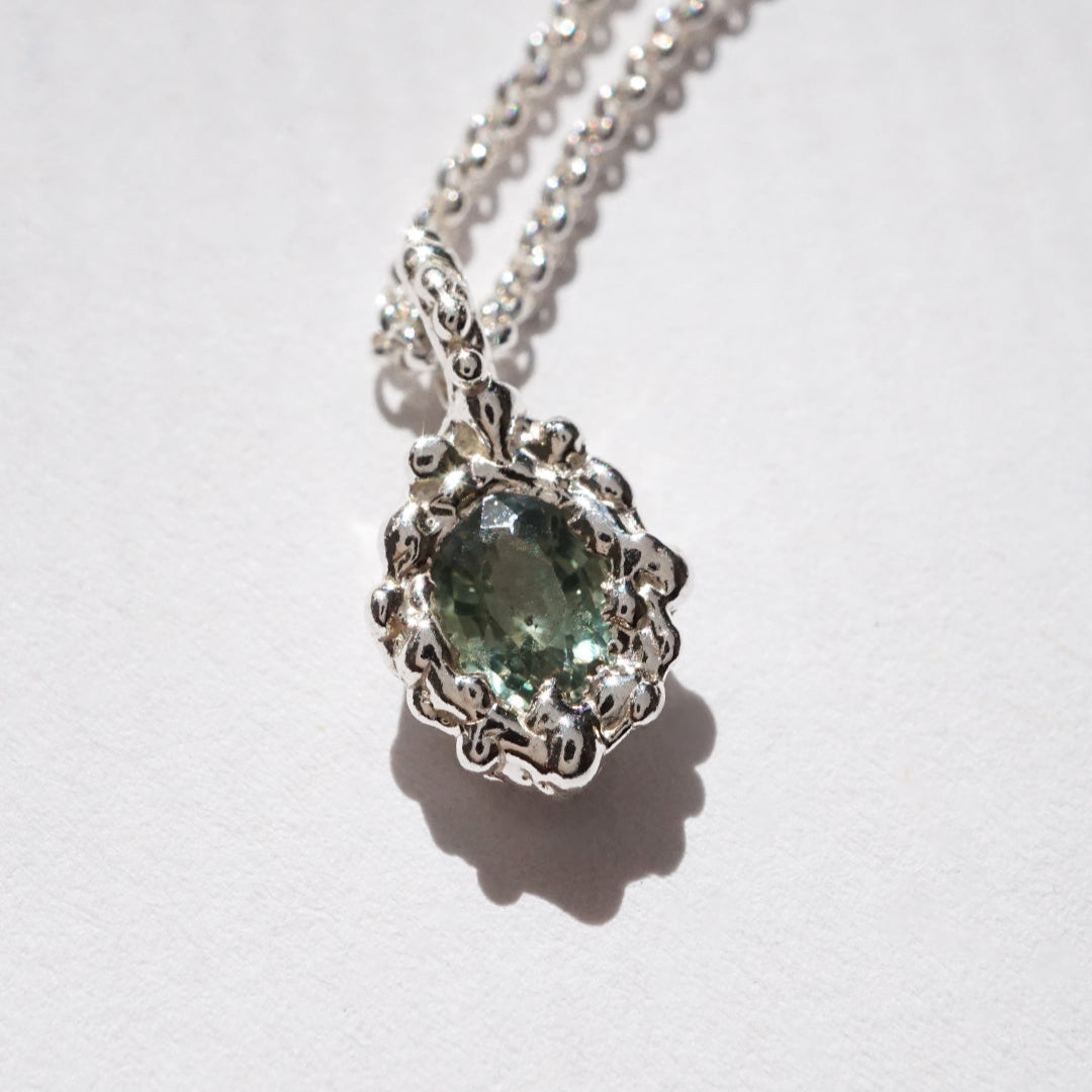 Pendentifs FRIDA - Saphirs et argent - pièces uniques