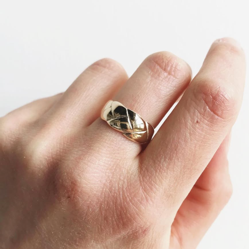 Bague tressée MERLIN - argent