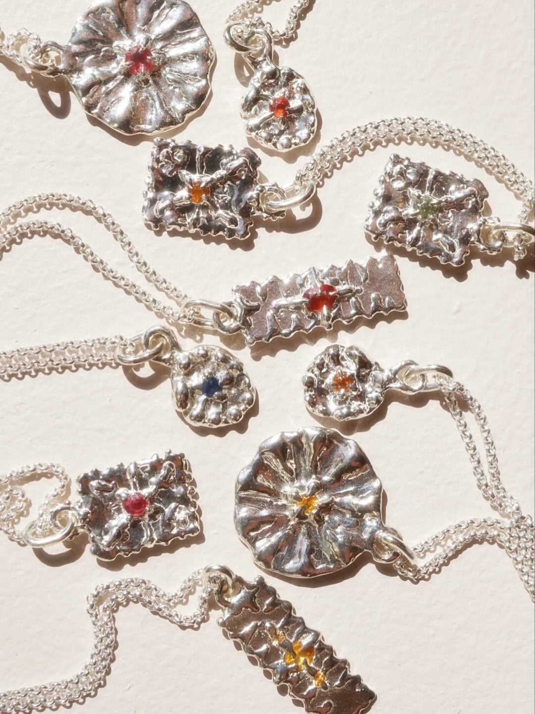 Pendentifs TALISMAN - Saphirs et argent