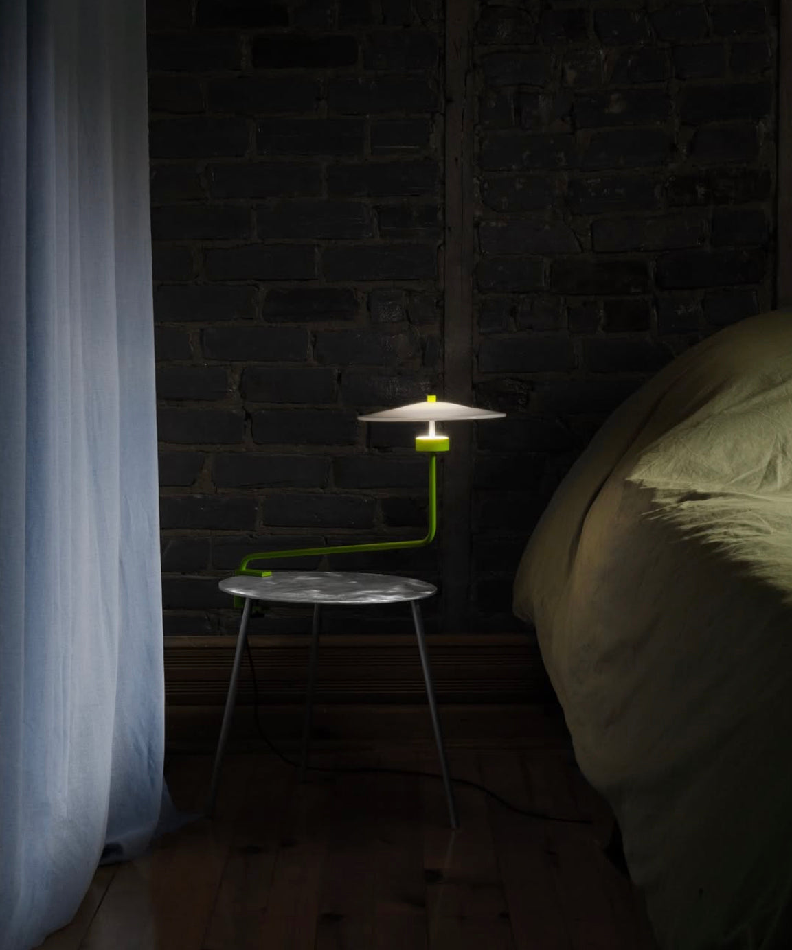 Petite table en acier Mesita ATELIER FOMENTA