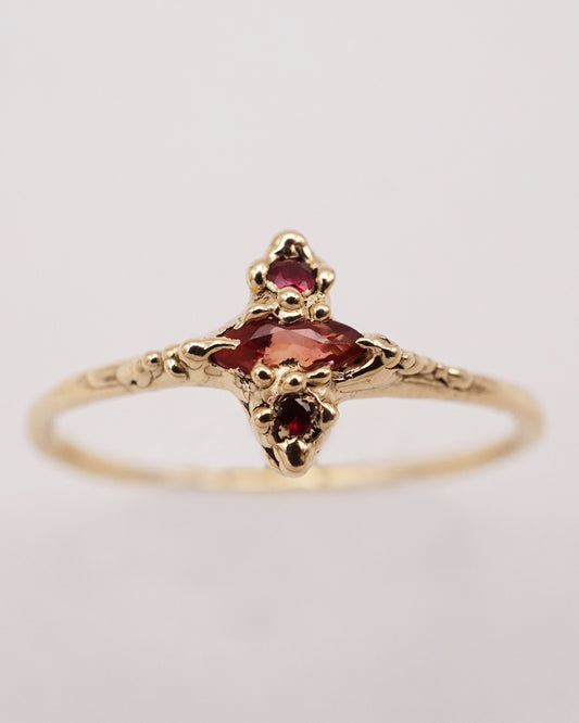 Bague ARIANE III et IV - saphirs et or 10k - pièces uniques