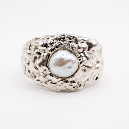 Bague LOUISE - Perle keshi et argent sterling