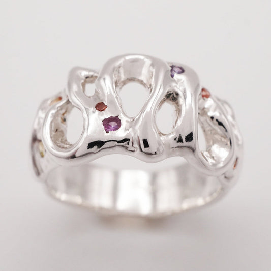 Bague ROMA en argent - avec ou sans saphirs