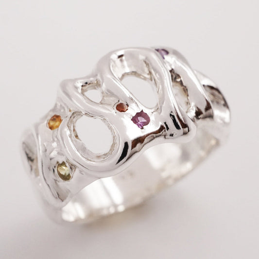 Bague ROMA en argent - avec ou sans saphirs