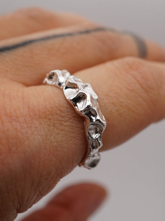 sterling silver CROQUÉE ring