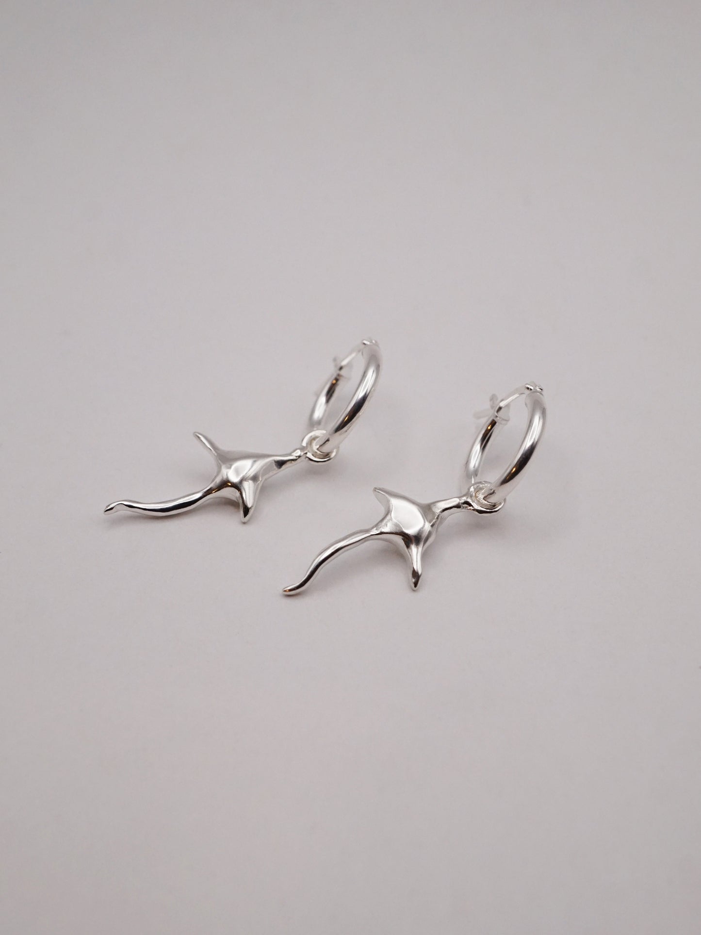 sterling silver SPINULE hoops