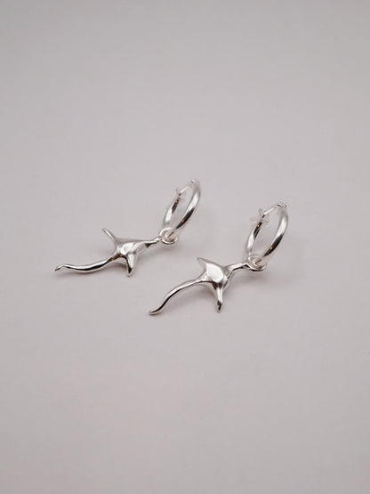 sterling silver SPINULE hoops