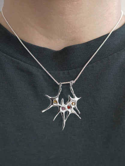 SISTERS necklace with sapphires