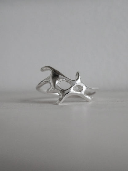 sterling silver BREAKUP ring