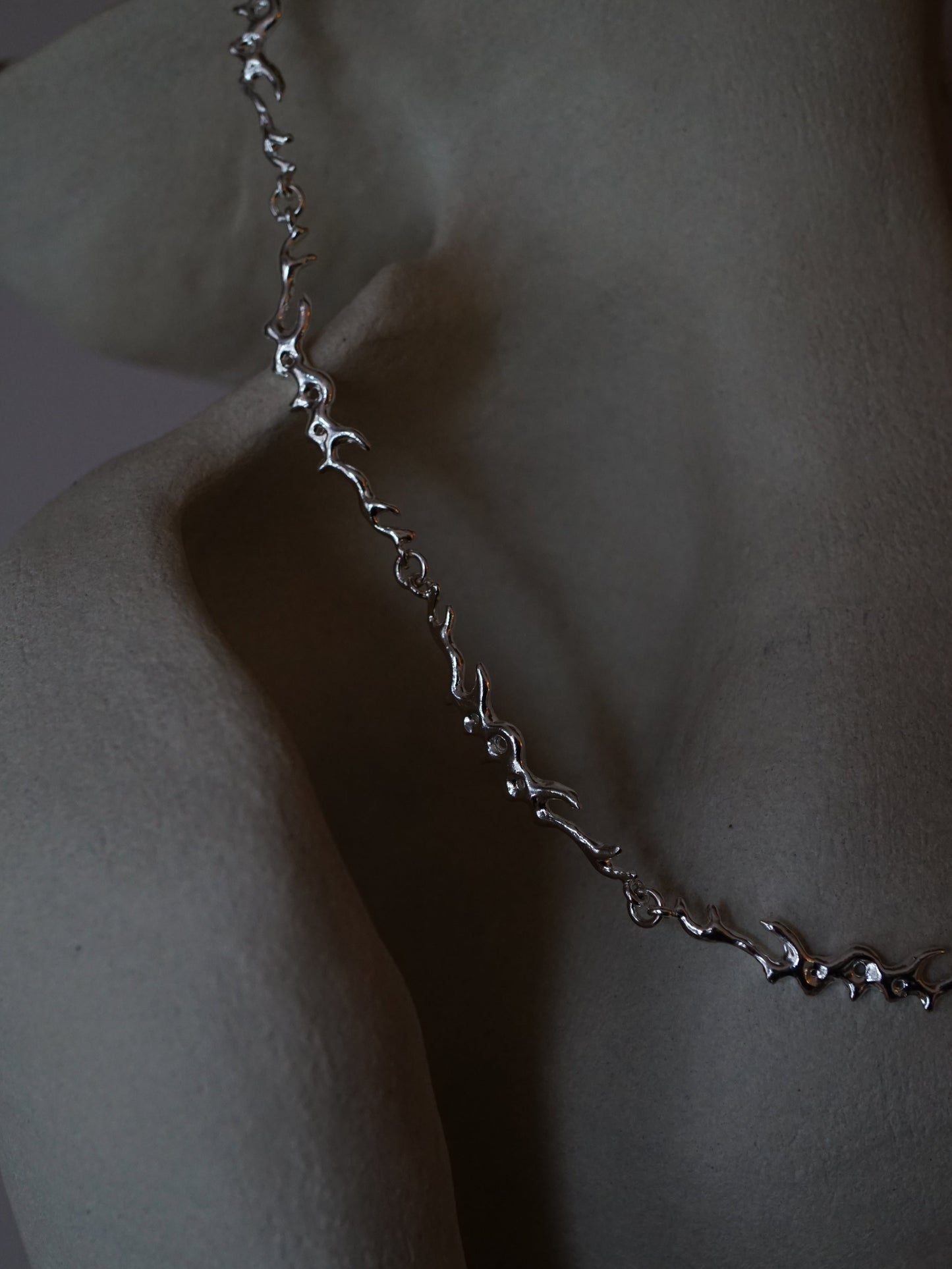 sterling silver TRAMPSTAMP choker necklace