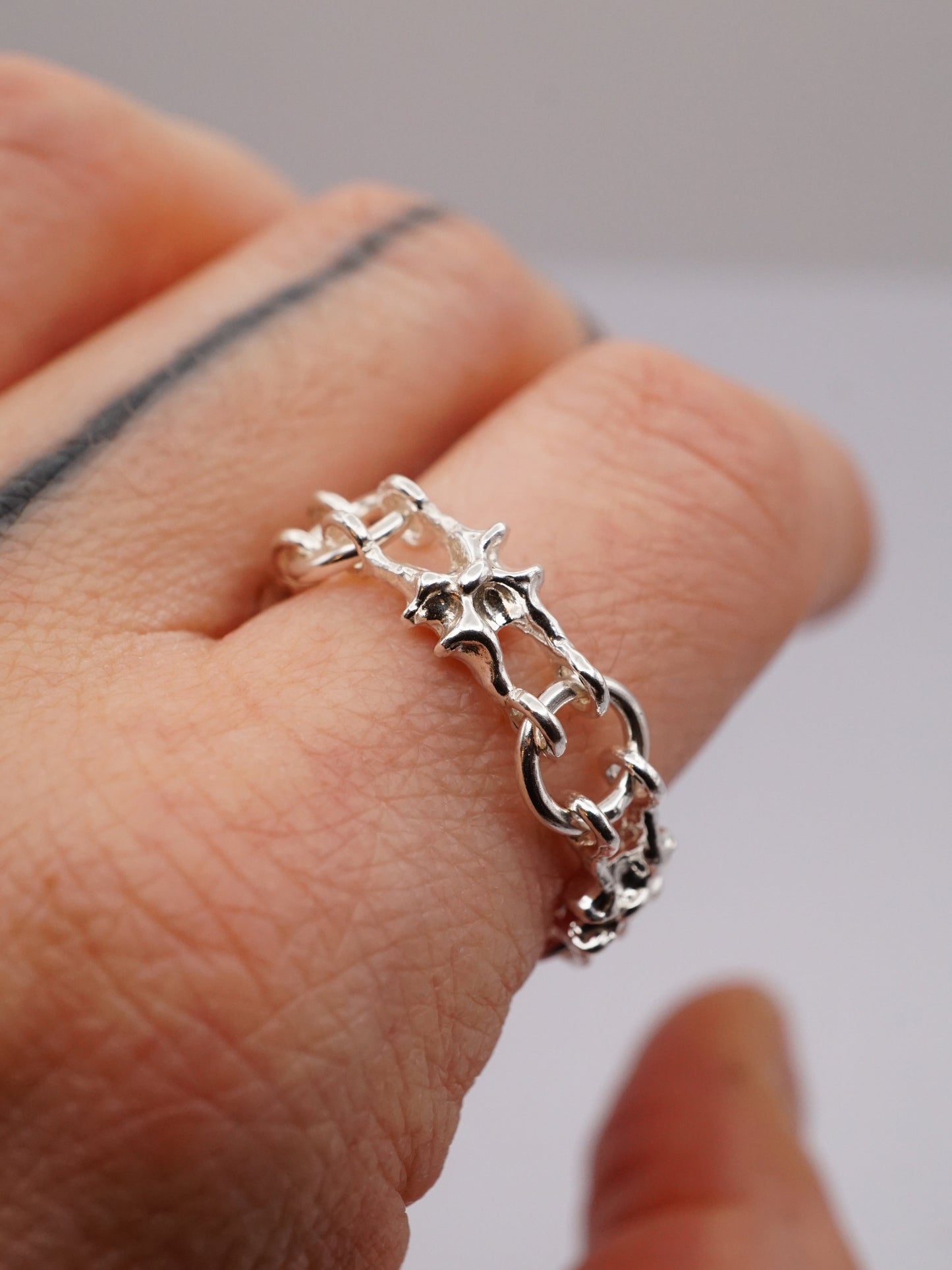 sterling silver MICROC ring