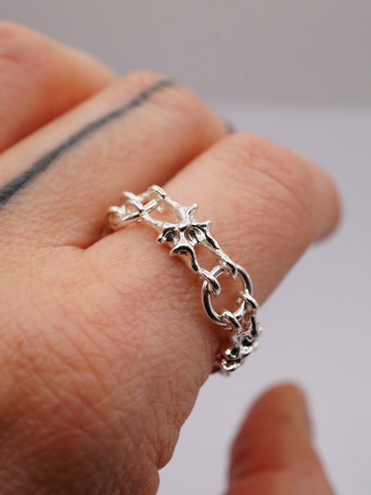 sterling silver MICROC ring