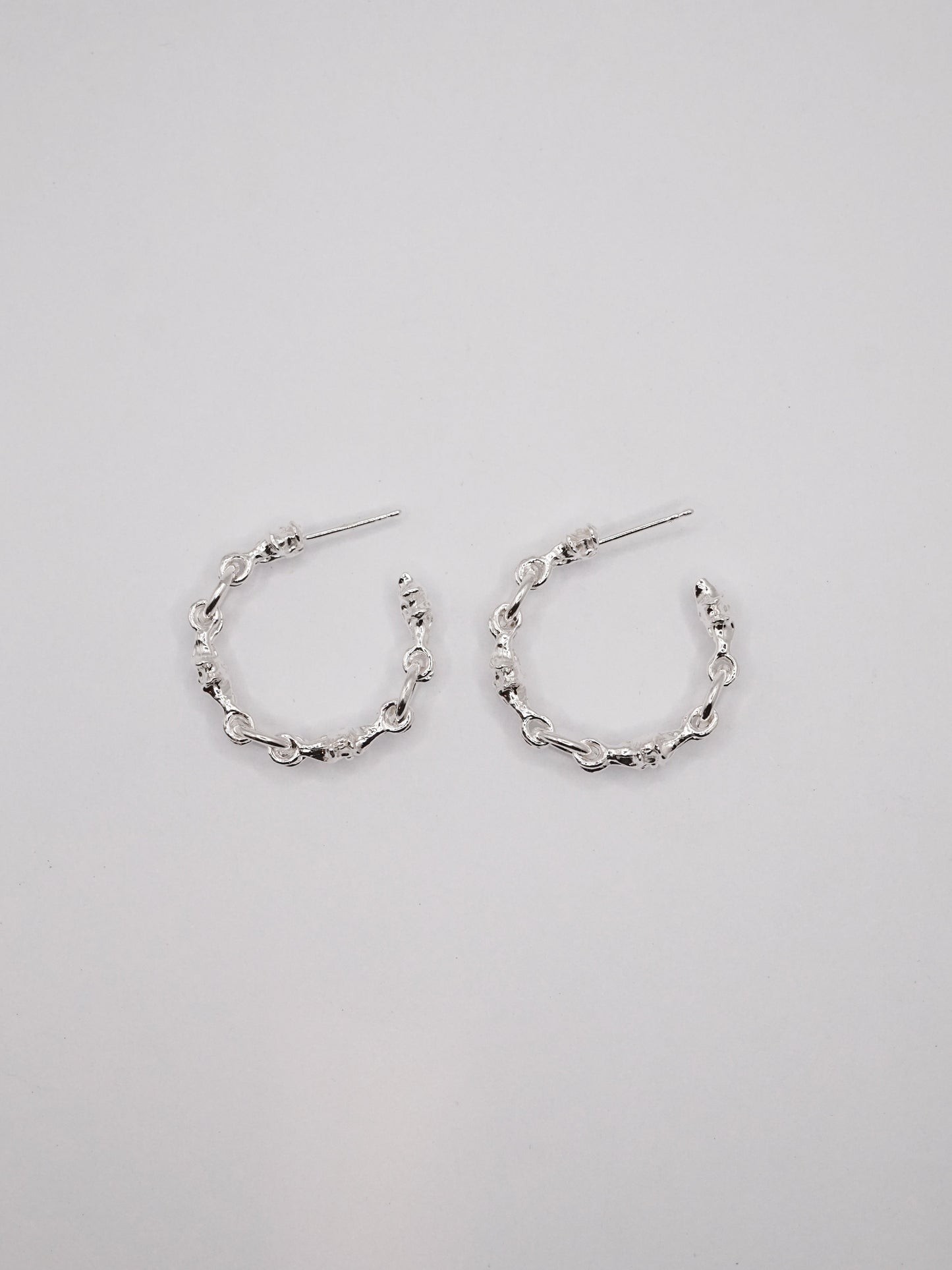 sterling silver MICROC hoops