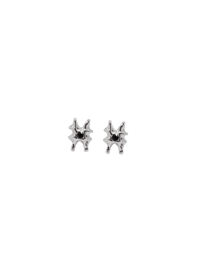 sterling silver ARCHEOLOGIE I stud earring with sapphire