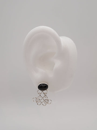 sterling silver TRAME III with star sapphires