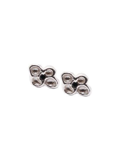 sterling silver CROQUÉE studs with sapphire