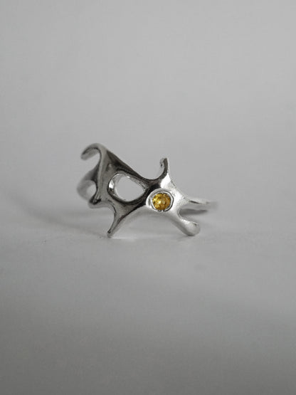 sterling silver BREAKUP ring