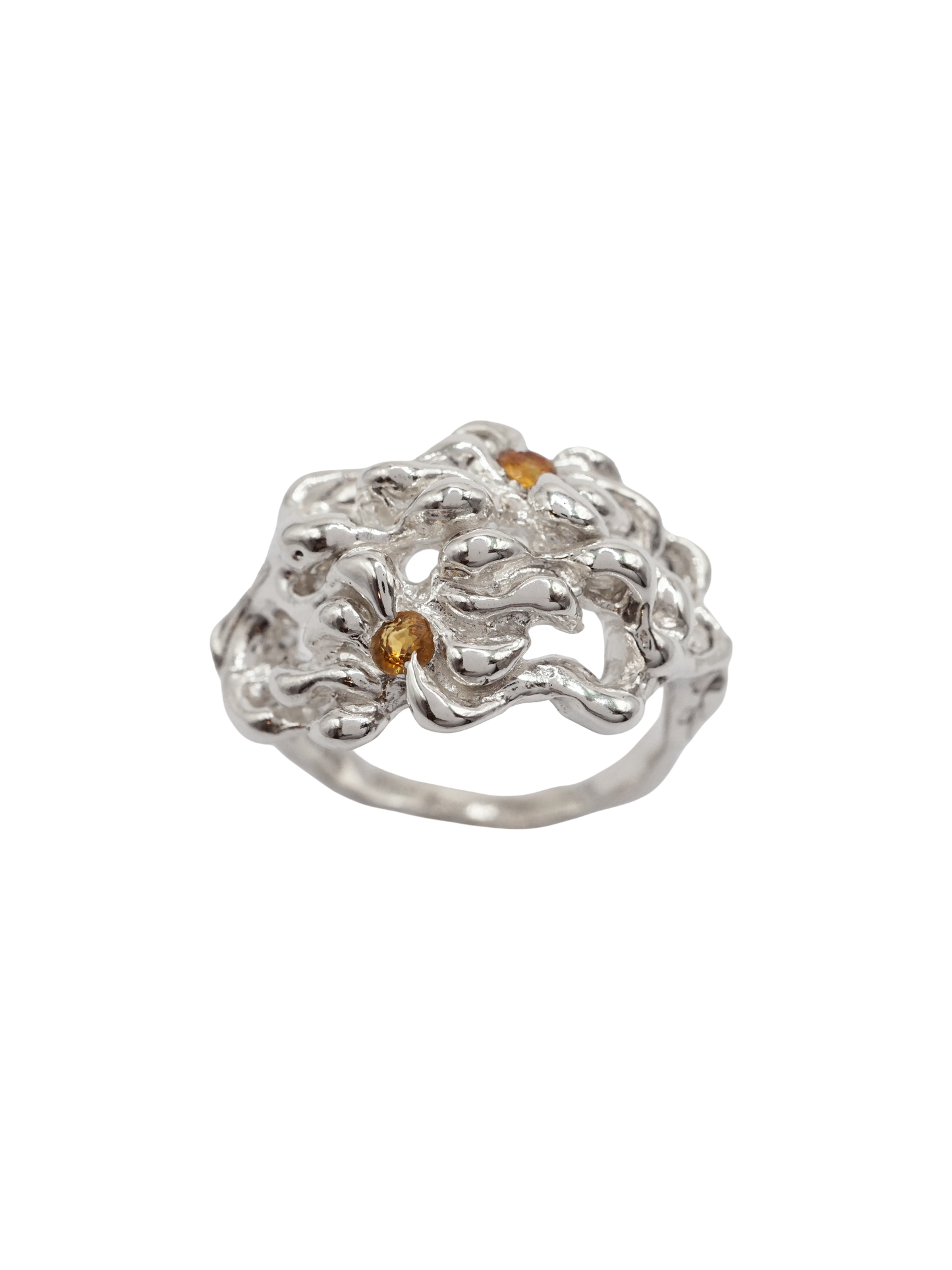 sterling silver MOVE ring with sapphires JJ8