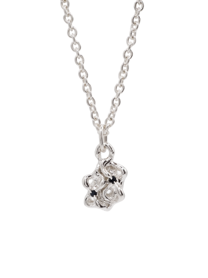 sterling silver OOAK MOVE necklace with sapphires