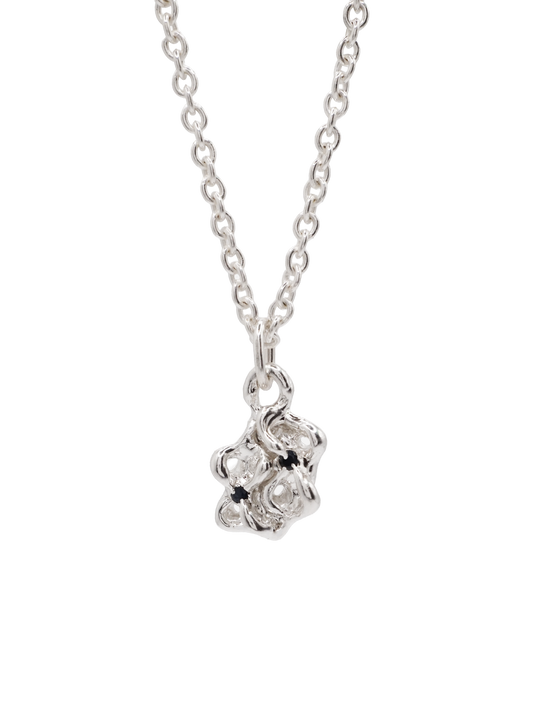 sterling silver OOAK MOVE necklace with sapphires