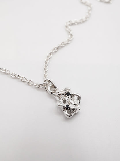 sterling silver OOAK MOVE necklace with sapphires