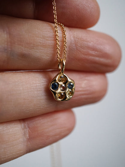 10kt gold OOAK AMAS pendant necklace