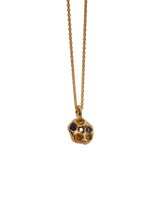 10kt gold OOAK AMAS pendant necklace