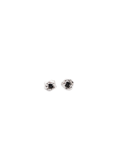 sterling silver BOUQUET studs with sapphire