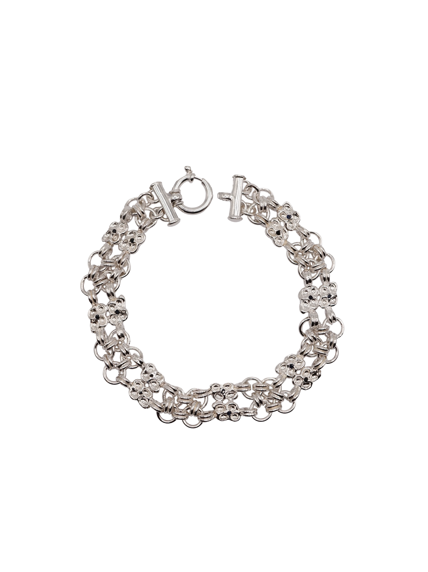ARMURE sterling silver and dark blue sapphires bracelet