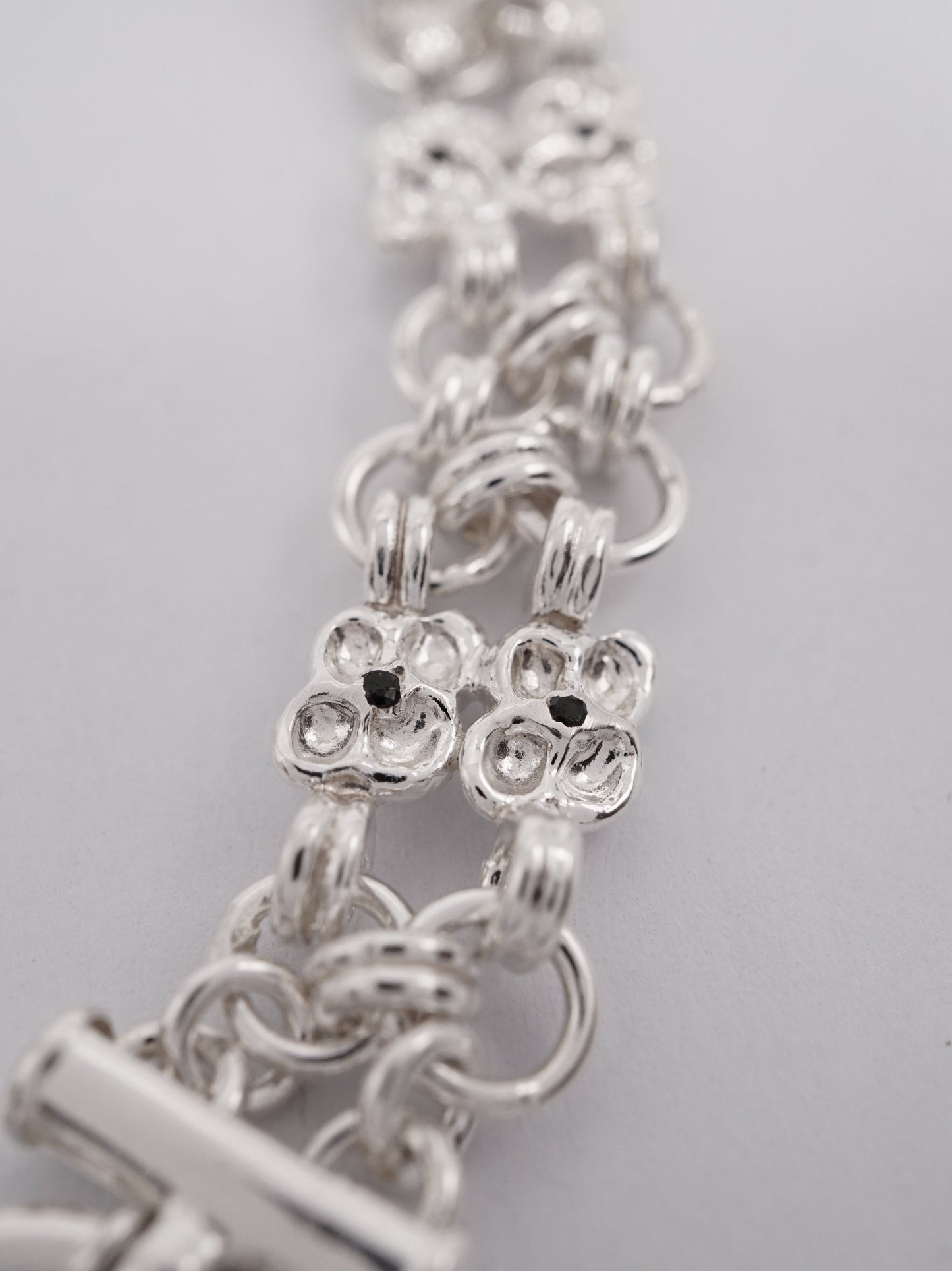 ARMURE sterling silver and dark blue sapphires bracelet