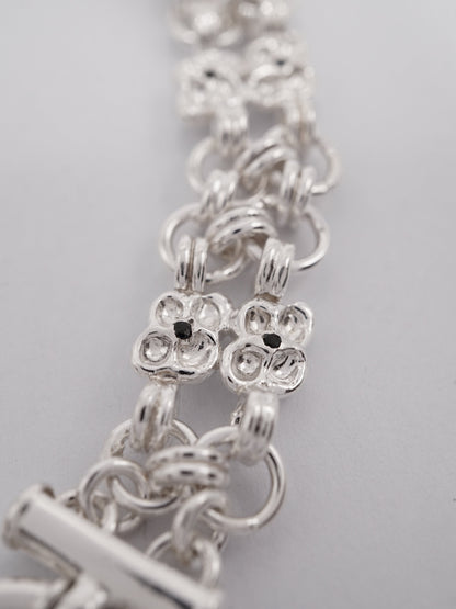 ARMURE sterling silver and dark blue sapphires bracelet