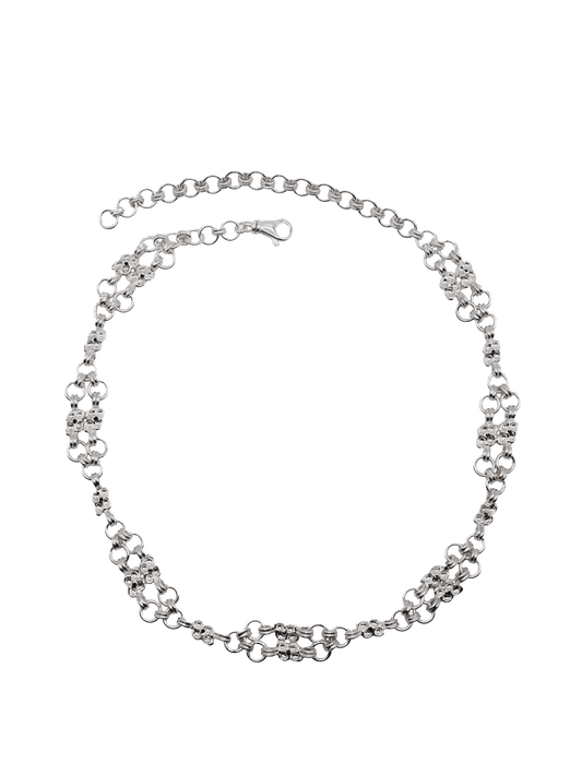 ARMURE sterling silver and dark blue sapphires choker necklace