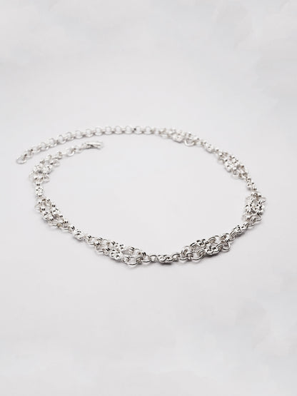 ARMURE sterling silver and dark blue sapphires choker necklace