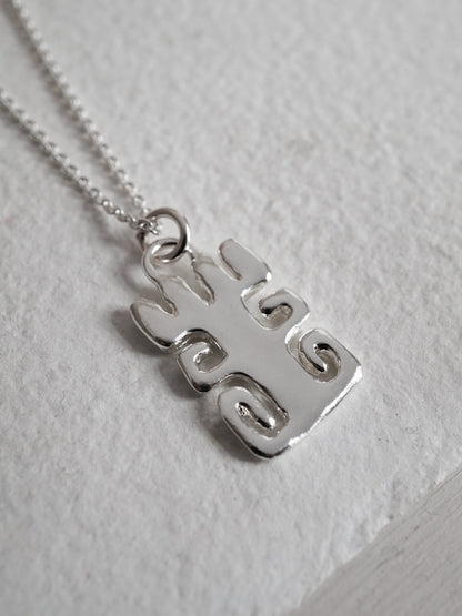 sterling silver BLOOM pendant- ZEPHYR collab