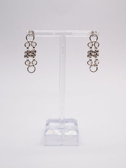 sterling silver ARMURE earrings with sapphires