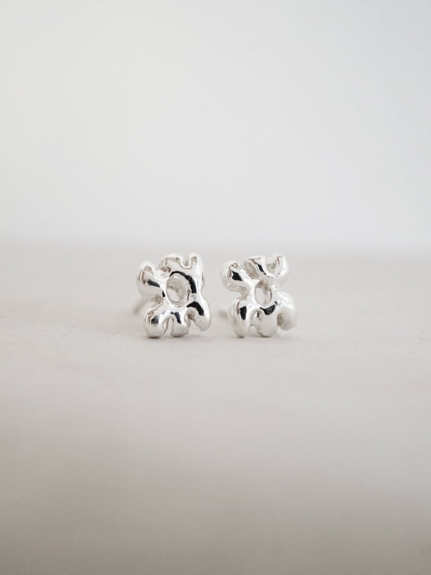 sterling silver FLORAL stud - ZEPHYR collab
