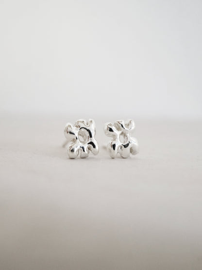 sterling silver FLORAL stud - ZEPHYR collab