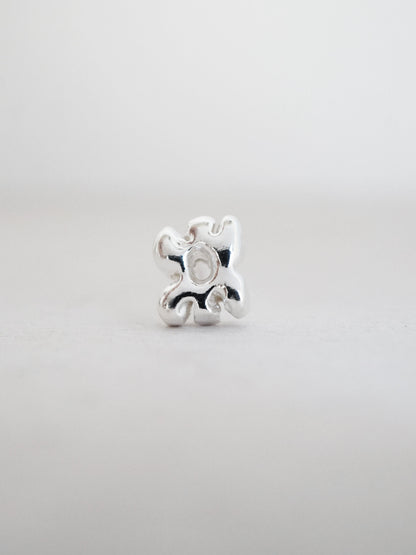 sterling silver FLORAL stud - ZEPHYR collab