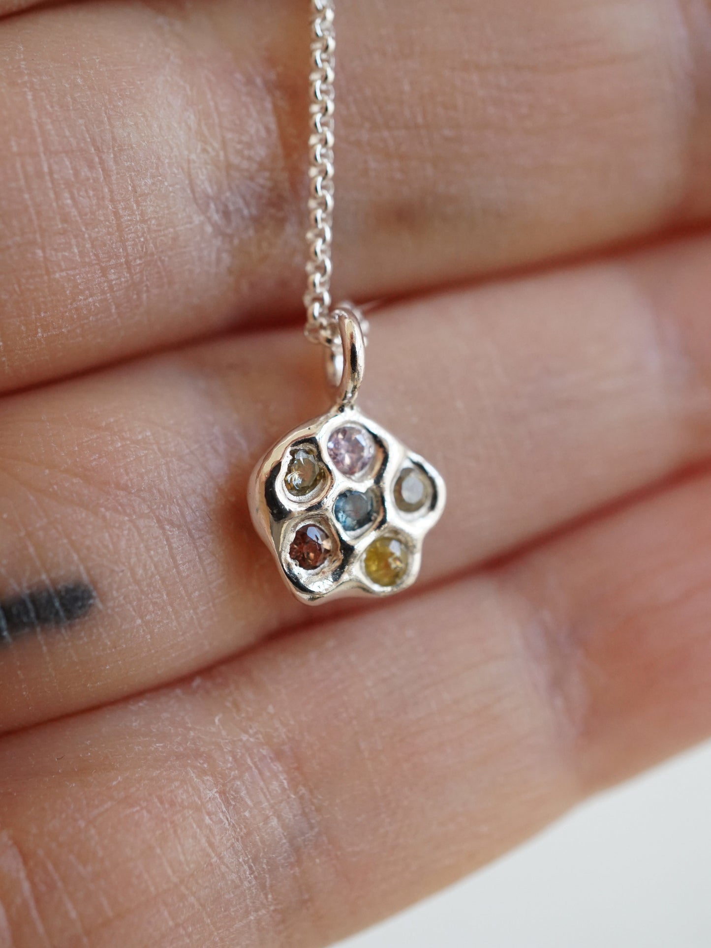 sterling silver OOAK AMAS pendant necklace