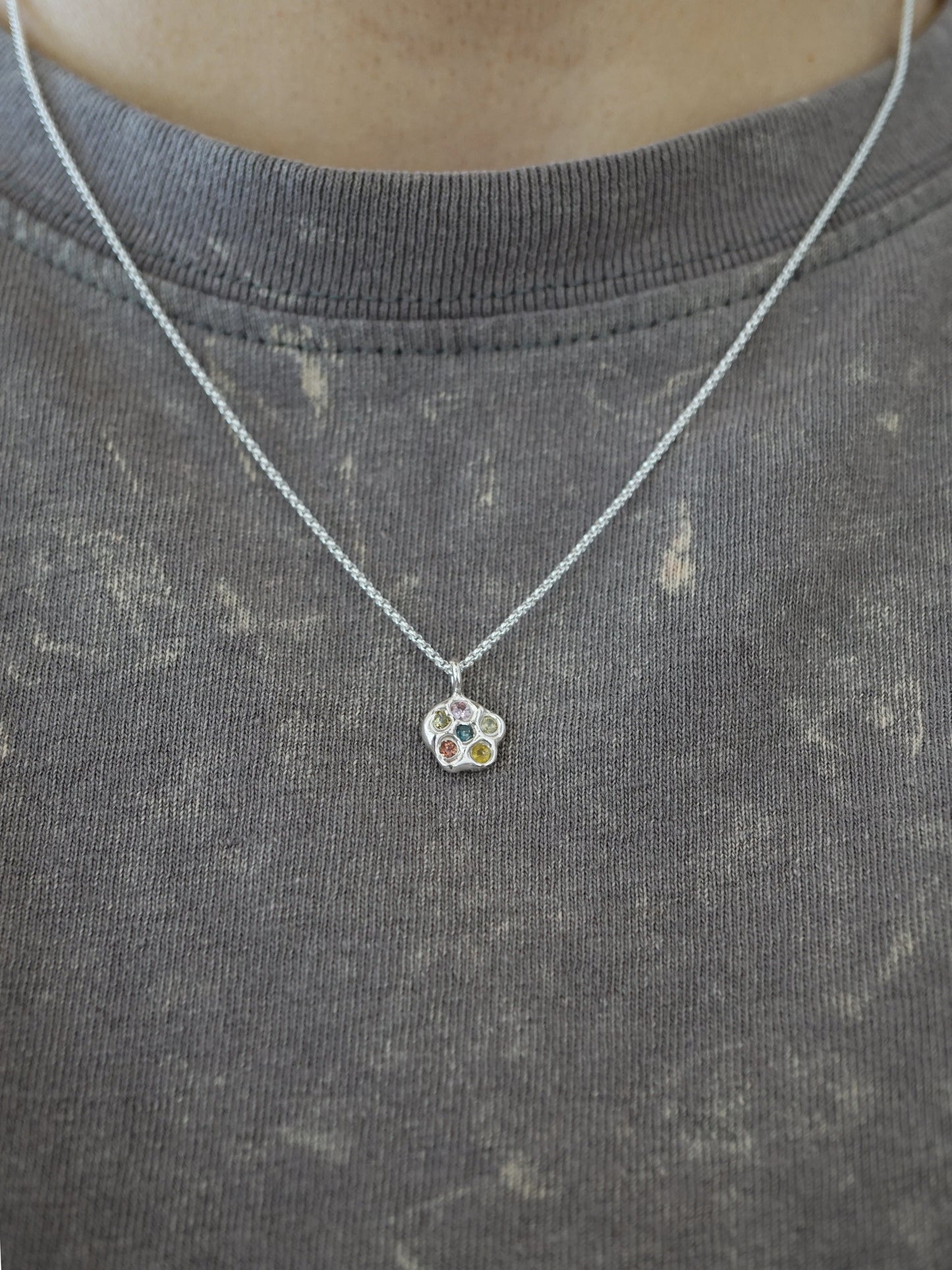 sterling silver OOAK AMAS pendant necklace