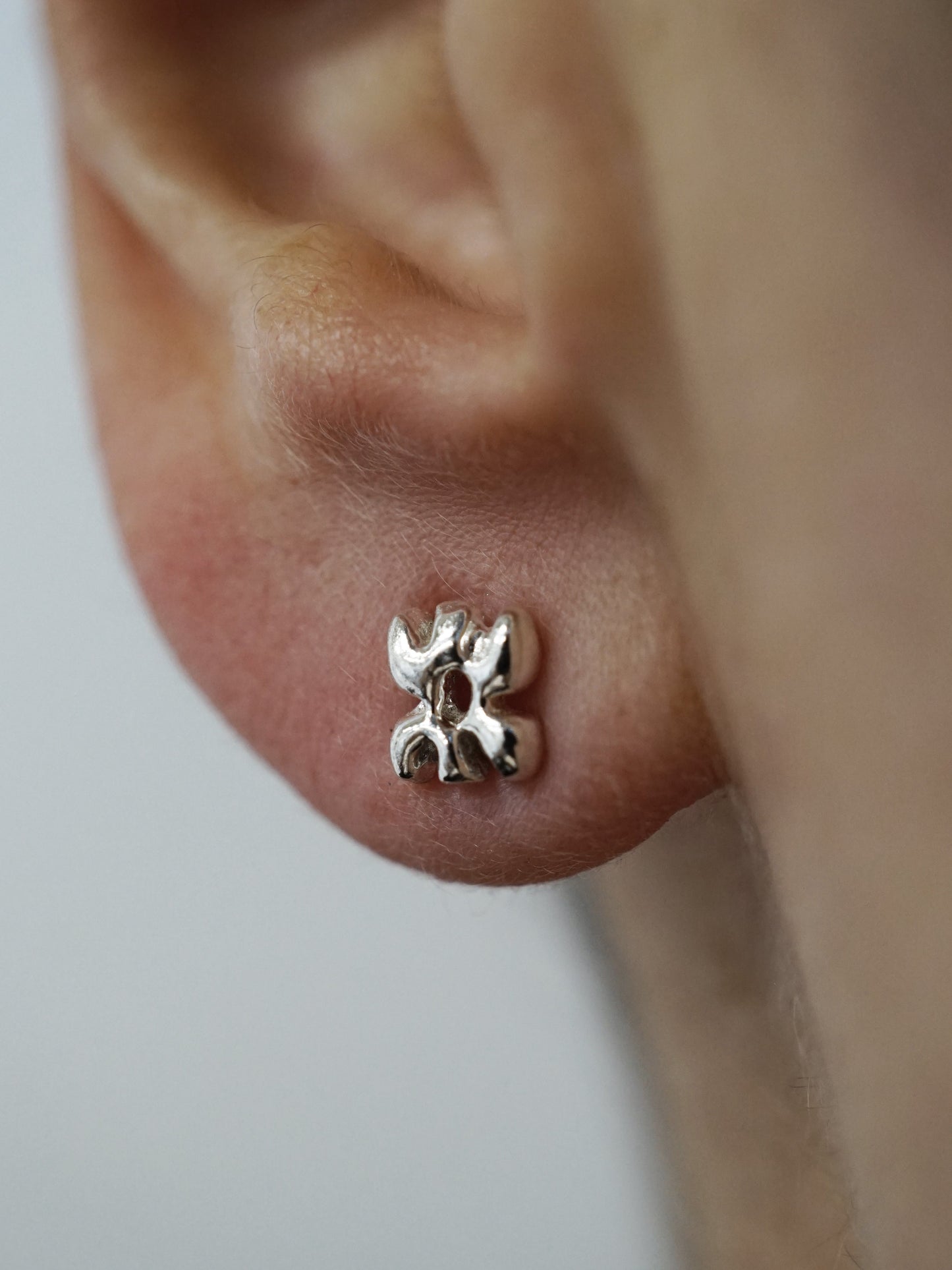 sterling silver FLORAL stud - ZEPHYR collab