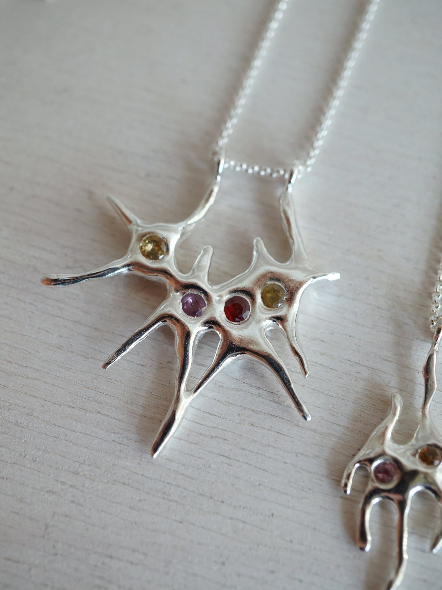 SISTERS necklace with sapphires