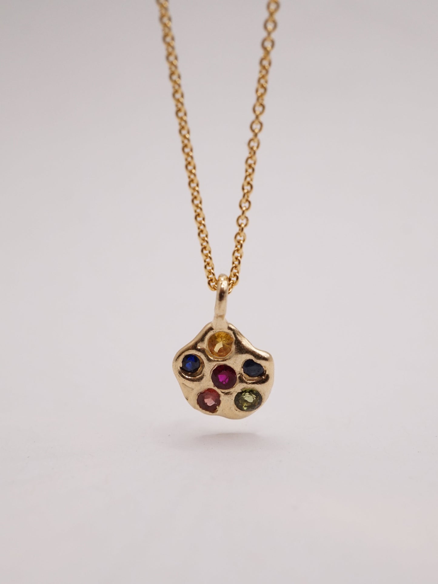 10kt gold OOAK AMAS pendant necklace