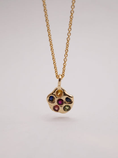 10kt gold OOAK AMAS pendant necklace