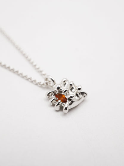 sterling silver FLYTRAP necklace with sapphires